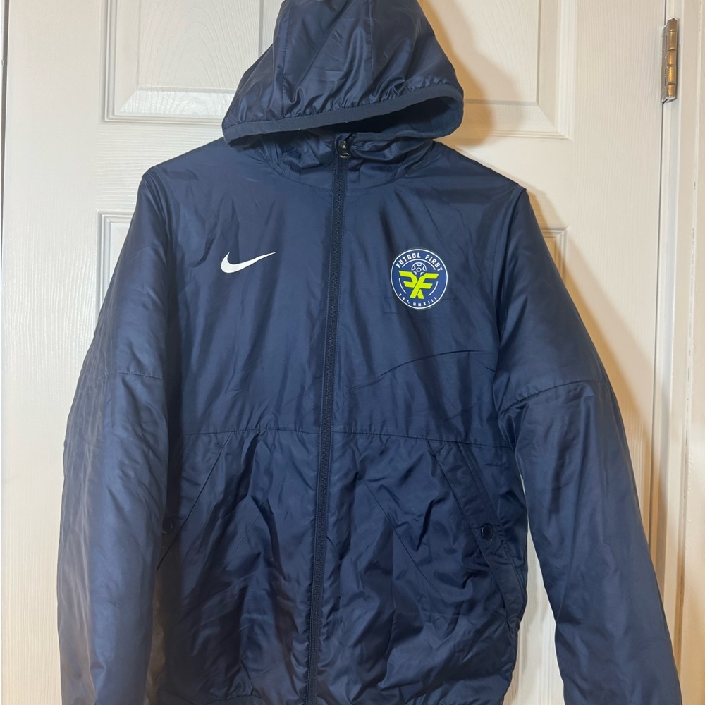Nike Futbol First Navy Blue Hooded Jacket